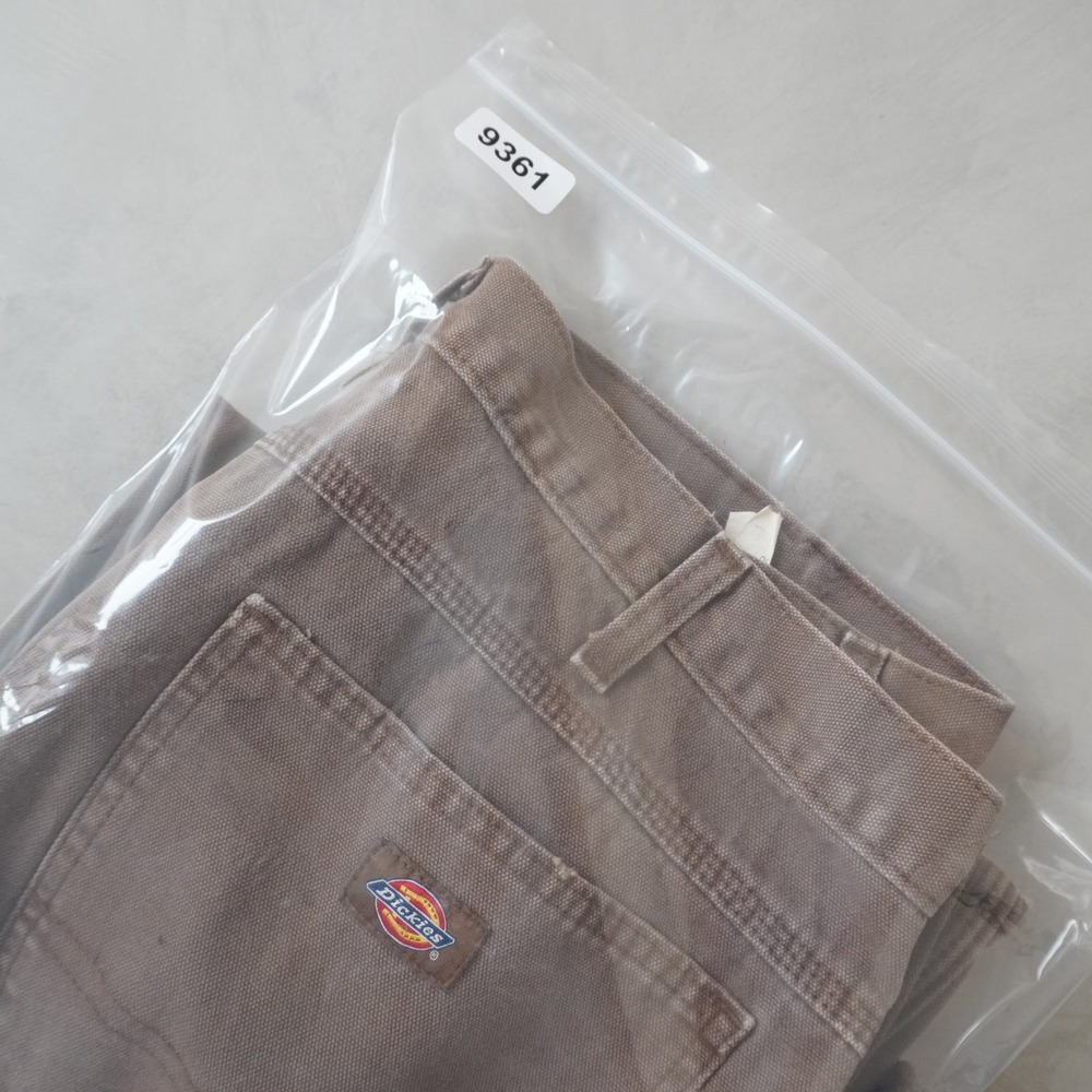 Vintage Dickies Carpenter Pants 34x30 Mens Brown Canvas Duck Workwear Distressed - Picture 9 of 9